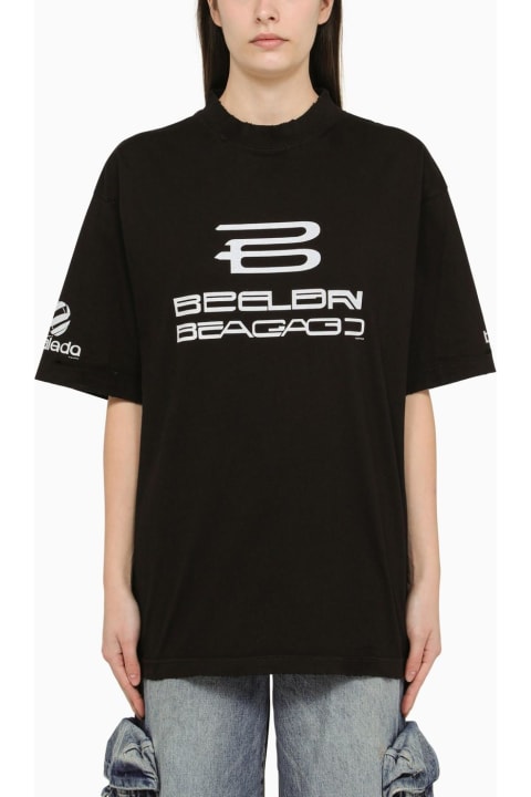 Balenciaga for Women Balenciaga Ai Generated Medium Fit Black\/white T-shirt