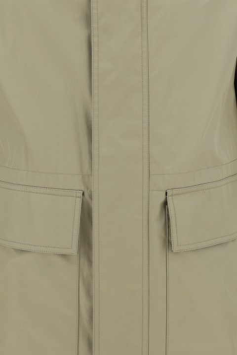 Coats & Jackets for Men Burberry Beige Cotton Parka