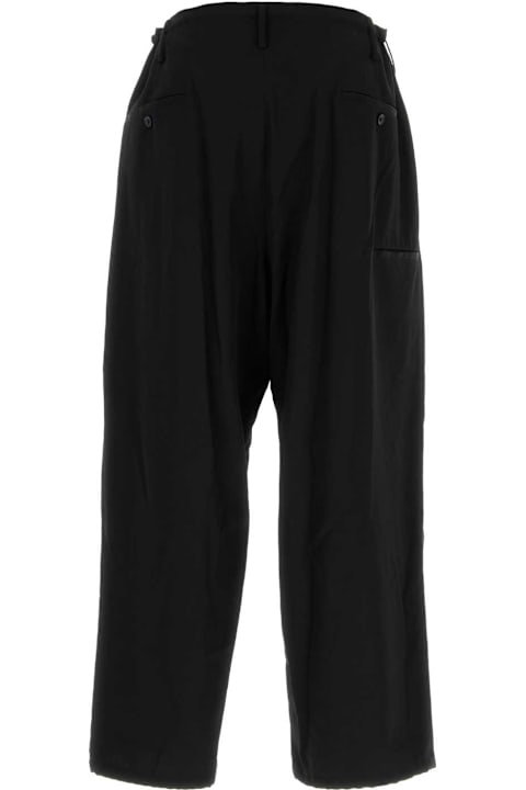 Yohji Yamamoto for Women Yohji Yamamoto Black Wool Pant