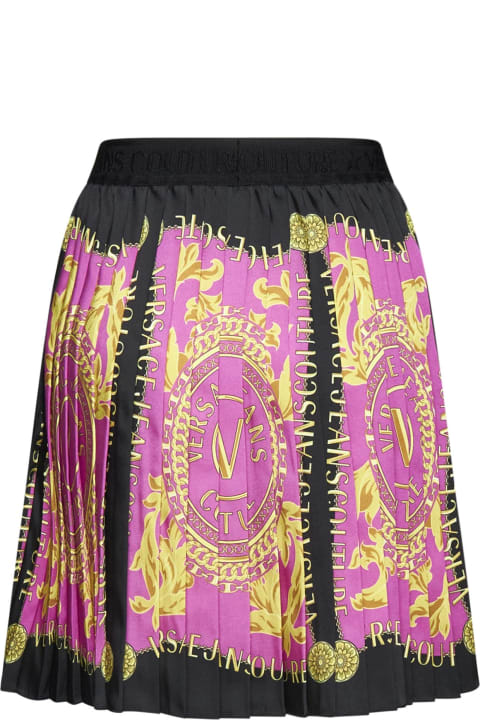 Skirts for Women Versace Jeans Couture Logo Couture Pleated Mini Skirt