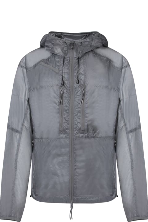 Coats & Jackets for Men ROA Trasparent Grey Windbreaker