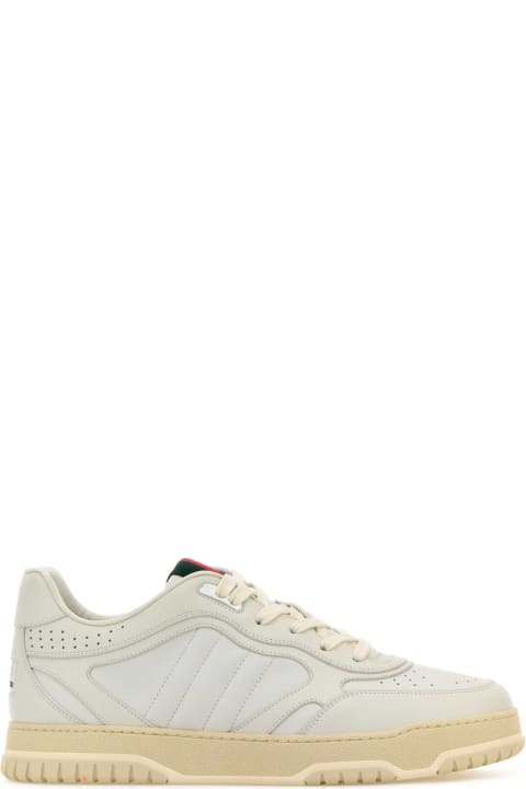 Gucci Sneakers for Men Gucci White Leather Re-web Sneakers