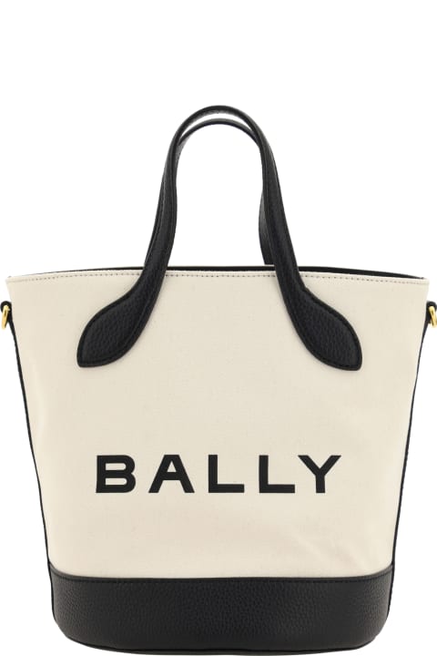 Bally Coralye.st Canvas & Leather Shoulder Bag in Natural