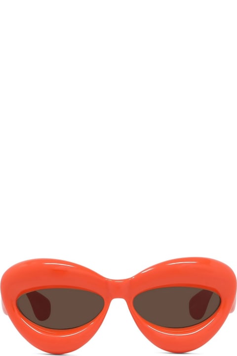 Loewe Eyewear for Women Loewe Lw40097i Inflated 42e Orange Sunglasses