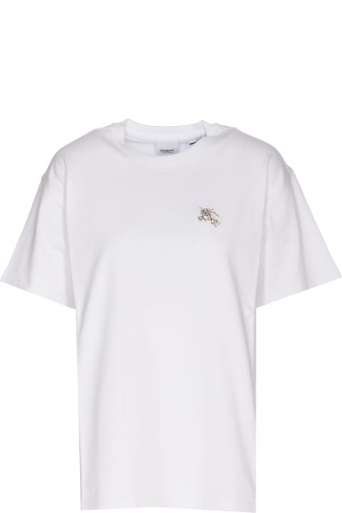 Burberry for Women Burberry Embellished Crewneck T-shirt