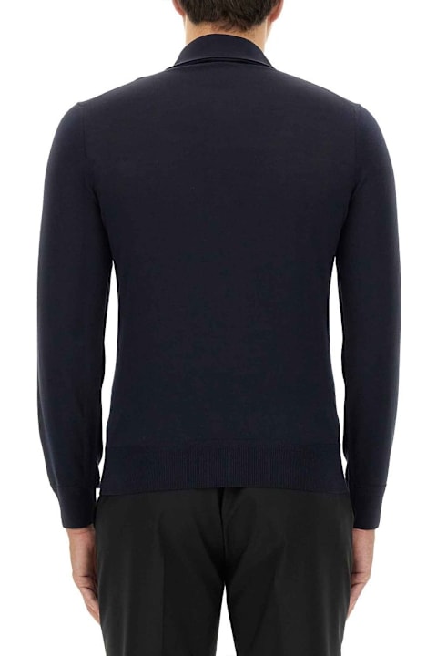 Tom Ford Shirts for Men Tom Ford Long-sleeved Knitted Polo Shirt