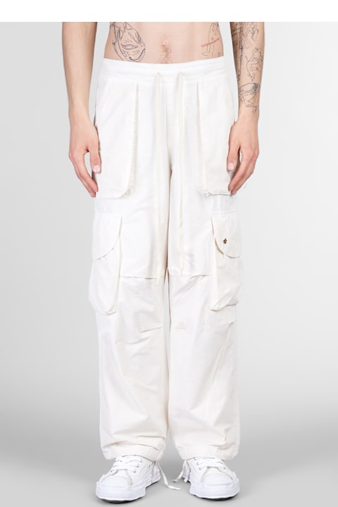 A Paper Kid Clothing for Men A Paper Kid Pants In Beige Polyamide