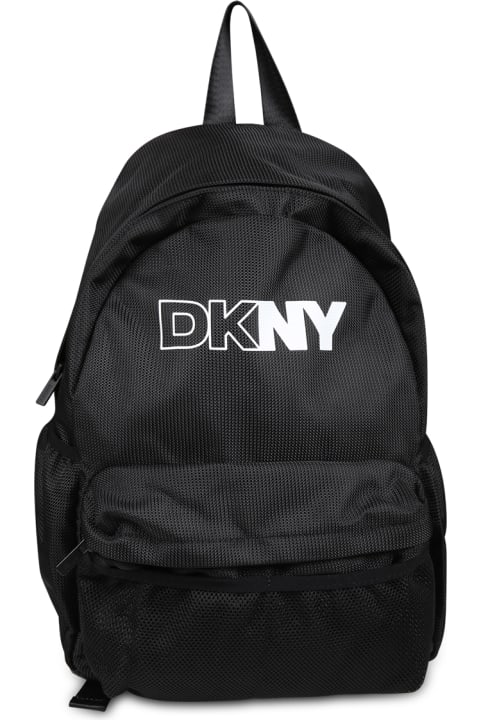 DKNY إكسسورات وهدايا لـ بنات DKNY Black Backpack For Girl With Logo