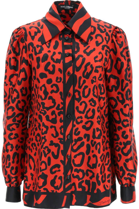 Dolce & Gabbana Topwear for Women Dolce & Gabbana Leopard And Zebra Print Shirt