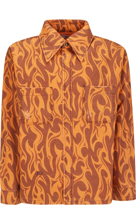 ERL Coats & Jackets for Men ERL Unisex Canvas Jacket Woven