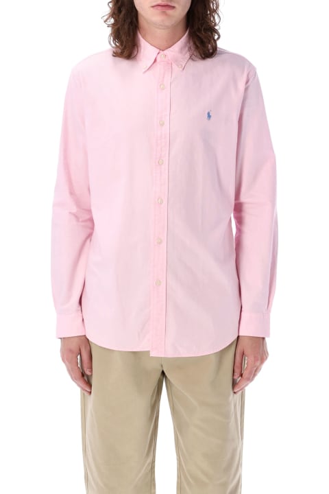 Polo Ralph Lauren Shirts for Men Polo Ralph Lauren Pink Cotton Shirt