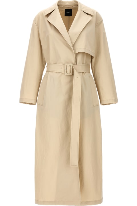 Theory Clothing for Women Theory Long Trench Coat