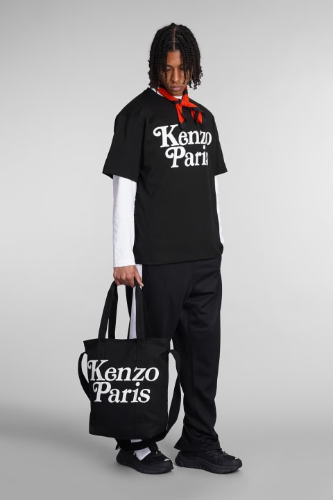 Kenzo Men Kenzo Pants In Black Polyester