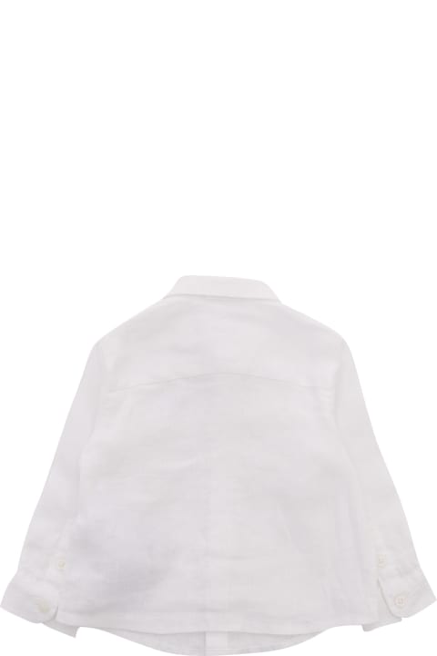 Emporio Armani Shirts for Baby Boys Emporio Armani White Shirt With Logo