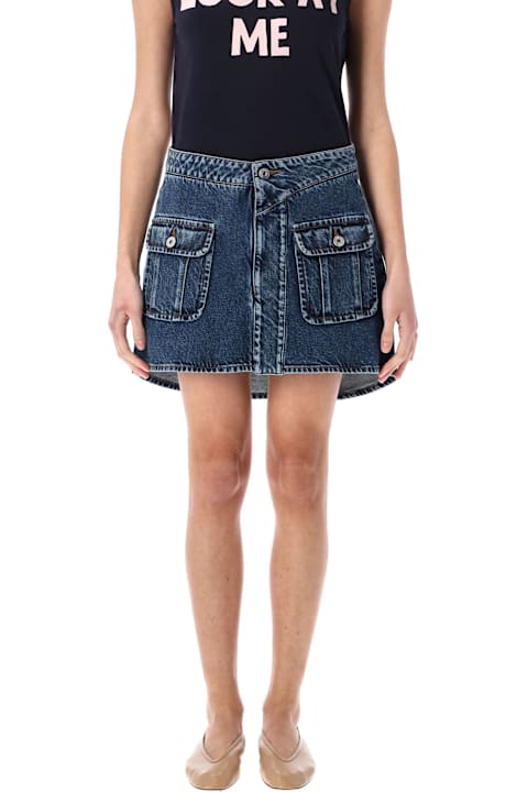 أدوات منزلية J.W. Anderson Blue Denim Miniskirt