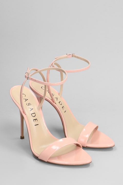 Casadei for Women Casadei Scarlet Sandals In Rose-pink Patent Leather