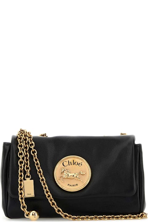 Chloé Bags for Women Chloé Black Leather Heritage Shoulder Bag