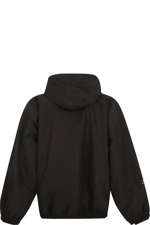 Balenciaga Coats & Jackets for Men Balenciaga Logo Concealed Windbreaker