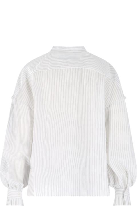 The Seafarer for Men The Seafarer Striped Ruffle Blouse