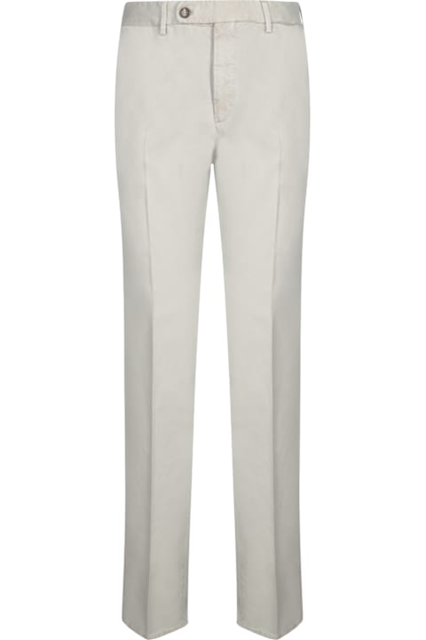 Incotex سراويل لـ القسم الرجالي Incotex Carrot Cotton Pants In Gravel-green