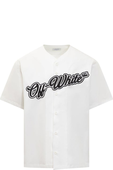 メンズ Off-Whiteのシャツ Off-White Logo Detailed Shirt