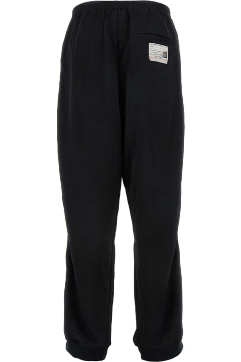 Clothing for Men Mihara Yasuhiro Black Polyester Pant