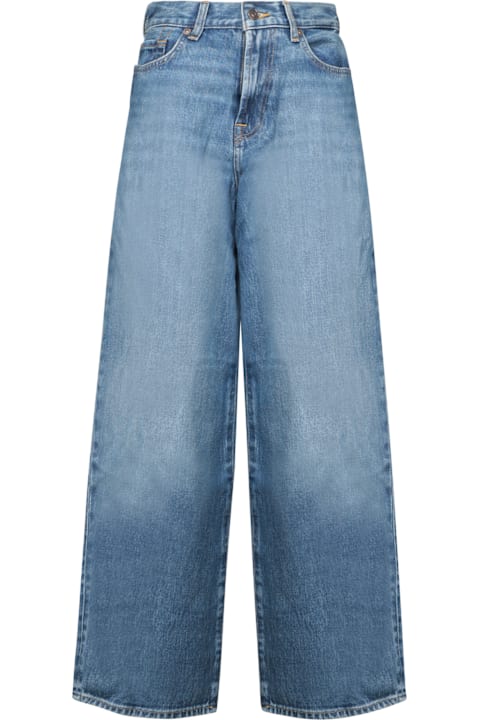 7 For All Mankind Clothing for Women 7 For All Mankind Sam Baggy Jasper Blue Jeans