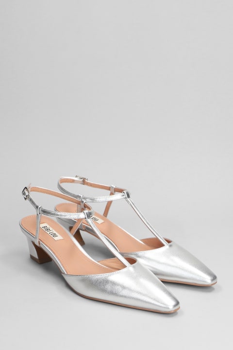 Shoes for Women Bibi Lou Nina Pumps In Silver Leather