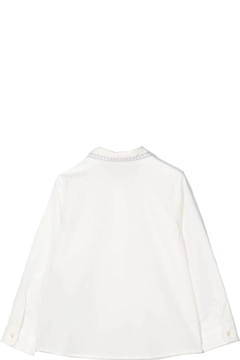 White Stretch-cotton Shirt
