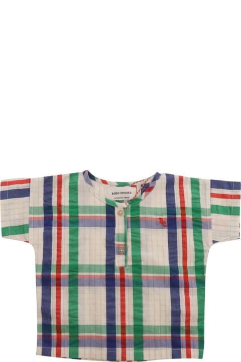 Topwear for Baby Boys Bobo Choses T-shirt Check