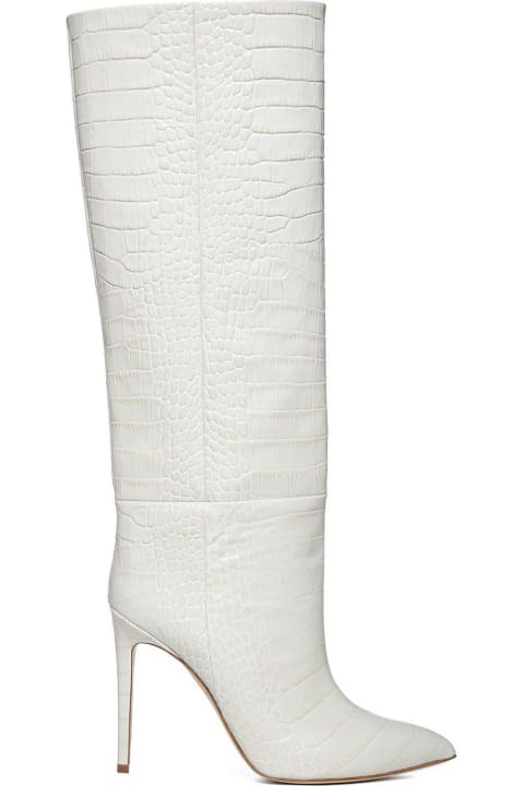 Embossed Knee-high Boots