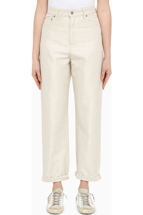 Fashion for Women Golden Goose Ivory Coated Jeans