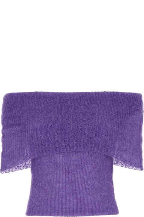 Gimaguas Clothing for Women Gimaguas Purple Nylon Blend Fuzzy Top