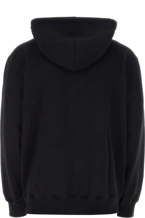Fleeces & Tracksuits for Men Lanvin Black Cotton Sweatshirt