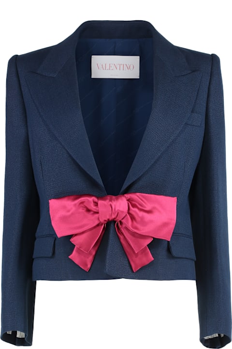 Sale for Women Valentino Garavani Short Jacket With Applied Bow