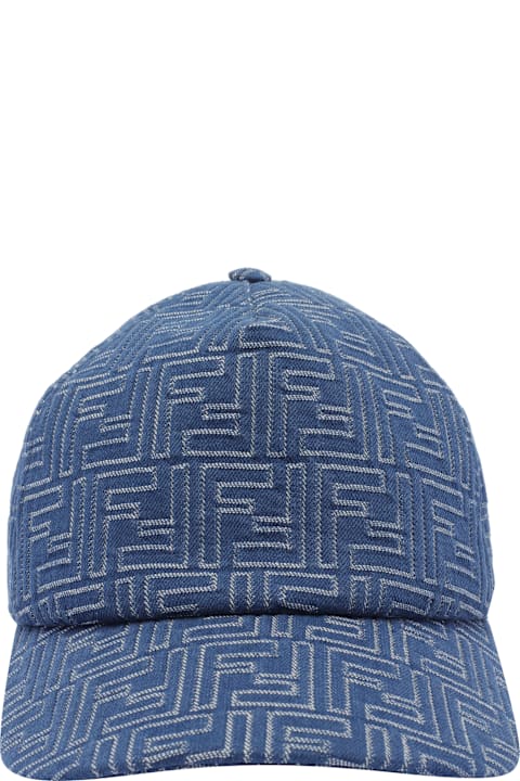 Fendi Hats for Women Fendi Ff Denim Baseball Cap