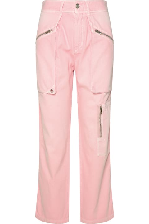 Isabel Marant Women Isabel Marant 'juliette' Pink Cotton Pants