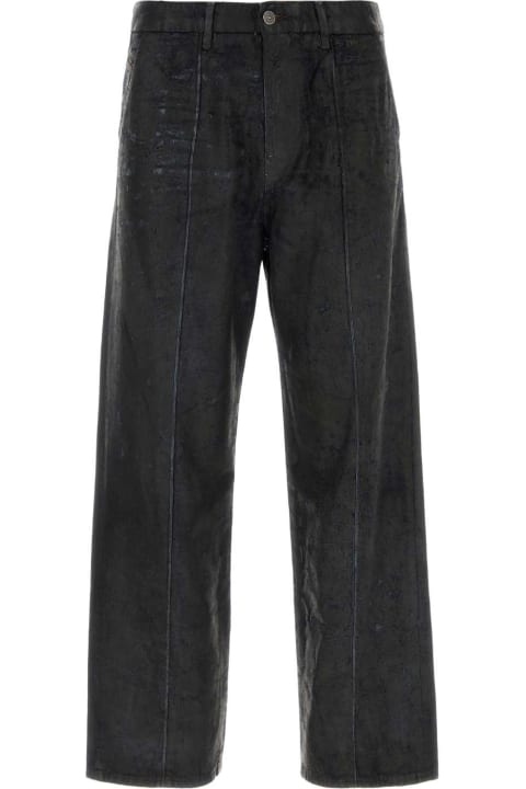 Diesel Pants for Men Diesel Black Denim D-chino-work 0pgaz Jeans