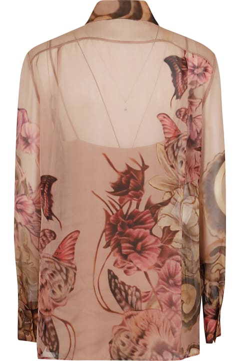 Fashion for Women Alberta Ferretti Printed Chiffon Shirt