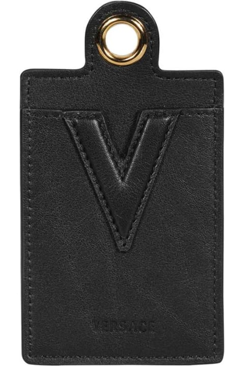 Accessories for Men Versace Leather Card Holder