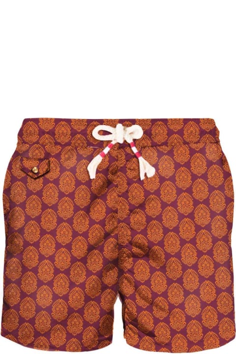 Homeware MC2 Saint Barth Light Fabric Man Swim Shorts Indian Print