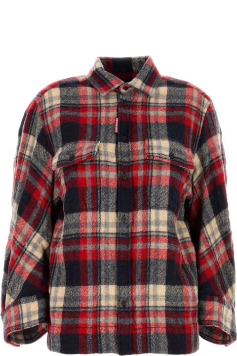 Homeware Dsquared2 Embroidered Flannel Dean Shirt