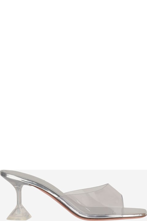 Amina Muaddi Lupita Glass Sandals