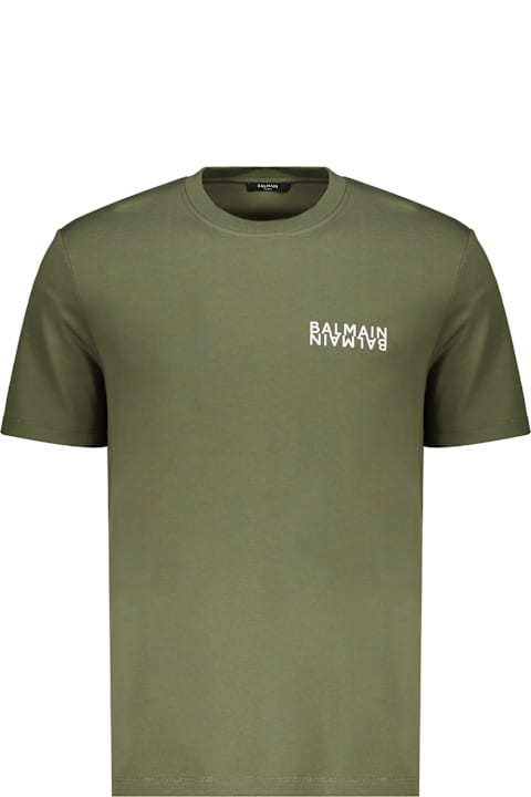 Homeware Balmain Green Cotton T-shirt