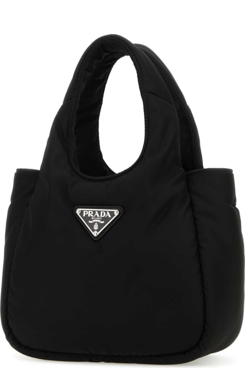 Bags Sale for Women Prada Black Re-nylon Soft Handbag