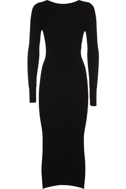 Clothing for Women Philosophy di Lorenzo Serafini Keyhole Detail Long-sleeved Knit Dress
