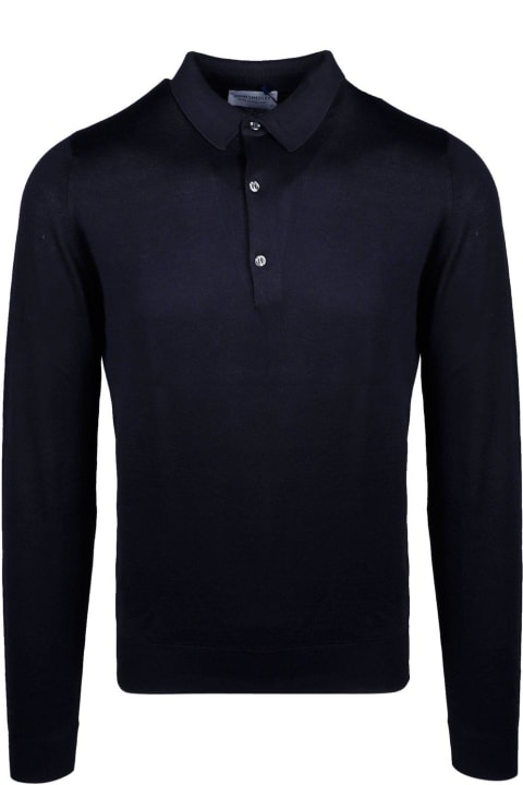 John Smedley Clothing for Men John Smedley Bradwell Long-sleeve Polo Shirt