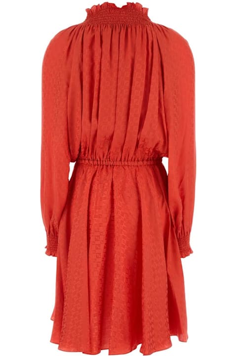 أدوات منزلية Fendi Coral Silk Mini Dress