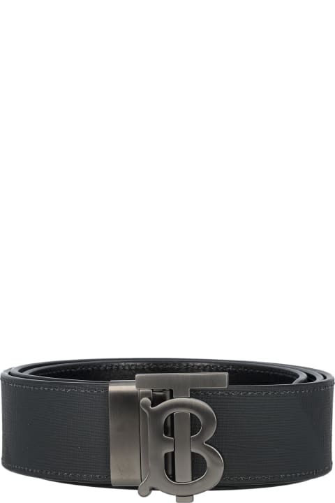 Fashion for Men Burberry London Check And Leather Reversible Tb Belt