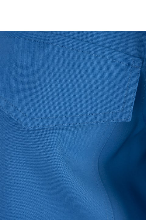 Alexander McQueen Jumpsuits for Women Alexander McQueen Lapis Lazuli Blue Wool Mini Dress
